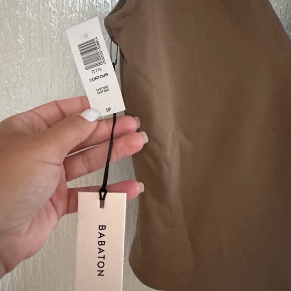 Babaton Contour Bodysuit in Shitake colour - Picture 3 of 6